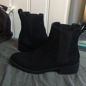 Faux Suede Ankle Boots